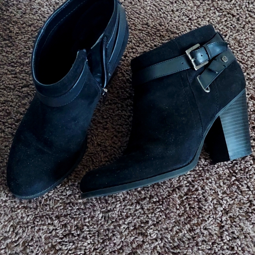 Suede womens boots -ankle length